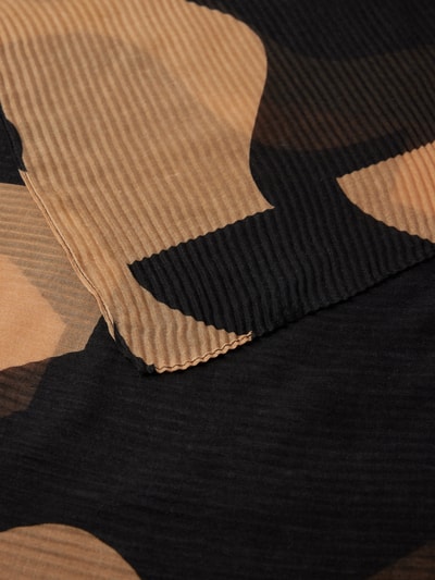 s.Oliver BLACK LABEL Schal mit grafischem Allover-Muster Camel 2