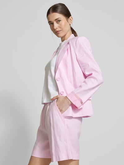 Marc Cain Shorts aus Leinen-Mix mit elastischem Bund Pink 3