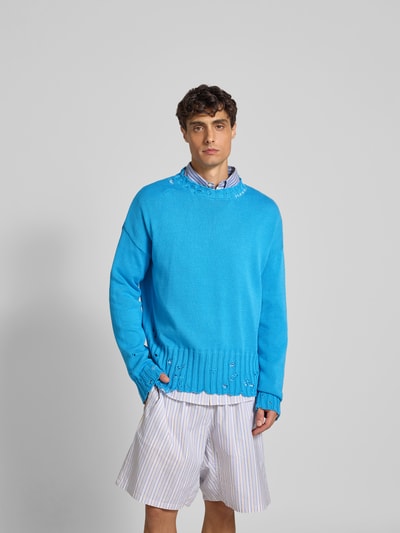Marni Pullover in Strick-Optik im Used-Look Sky 4