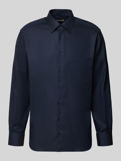 ETERNA Comfort Fit Businesshemd mit Knopfleiste Marine 2