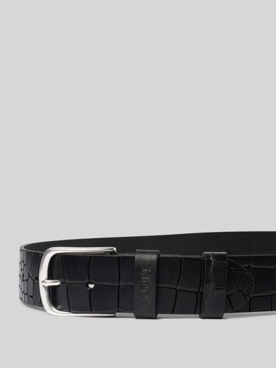 JOOP! Collection Gürtel aus echtem Leder mit Krokodil-Optik Black 2