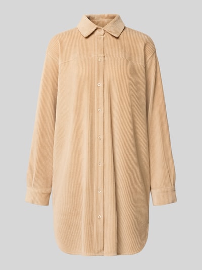 JAKE*S STUDIO WOMAN Relaxed Fit Kleid aus Baumwoll-Mix in Hemdblusen-Optik Camel 2