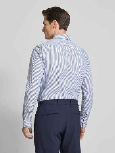 BOSS Slim Fit Business-Hemd mit Label-Stitching Modell 'Roan' Marine 5