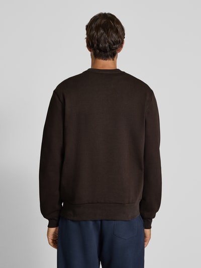 Lacoste Regular Fit Sweatshirt aus Baumwoll-Mix Dunkelbraun 5