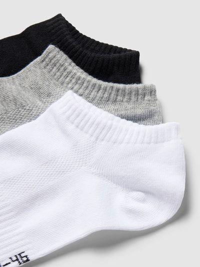 Snocks Socken im unifarbenen Design Modell 'Ankle Socks' im 3er-Pack Mittelgrau Melange 2