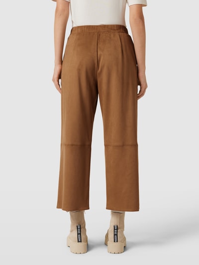 MaxMara Leisure Hose in Leder-Optik Modell 'ALBORE' Camel 5