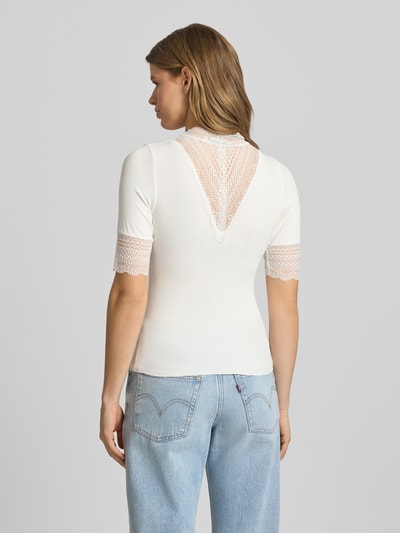 ONLY Slim Fit T-Shirt aus Viskose-Mix Modell 'Tilde' Weiss 5