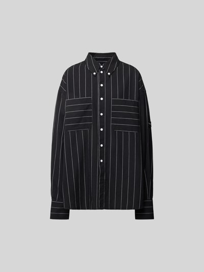 black palms Hemdbluse mit Brusttaschen Black 2