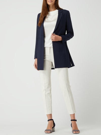 s.Oliver BLACK LABEL Lange blazer met stretch Koningsblauw - 1