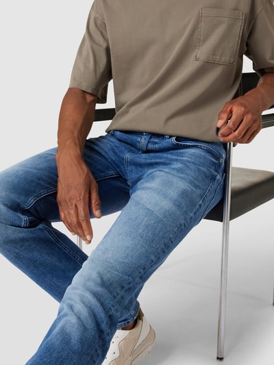 BOSS Orange Slim Fit Jeans im 5-Pocket-Design Modell 'Delaware' Blau 3