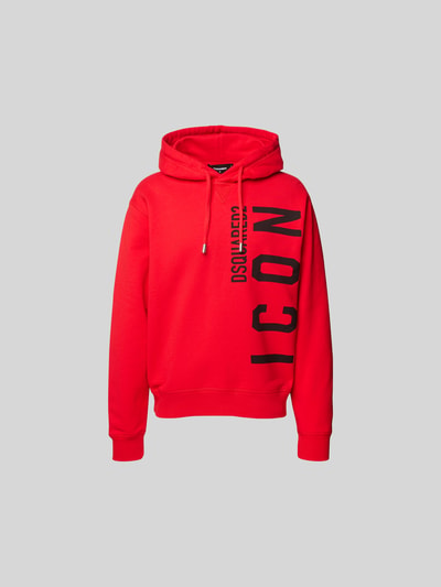 Dsquared2 Oversized Hoodie mit Label-Print Rot 2