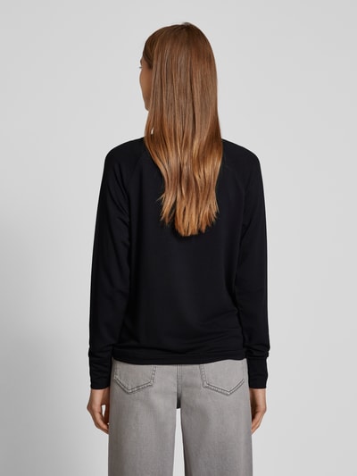 monari Sweatshirt mit Strasssteinbesatz Black 5