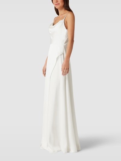 Luxuar Brautkleid mit Wasserfall-Ausschnitt Offwhite 4