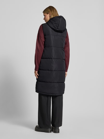 Only Regular fit bodywarmer met capuchon, model 'ALINA' Zwart - 5