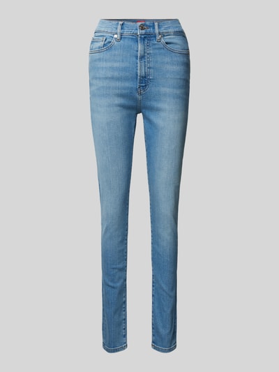 HUGO Skinny Fit Jeans im 5-Pocket-Design Modell 'Girali' Hellblau 1