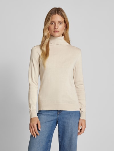 Tom Tailor Regular Fit Rollkragenpullover in unifarbenem Design Beige 4