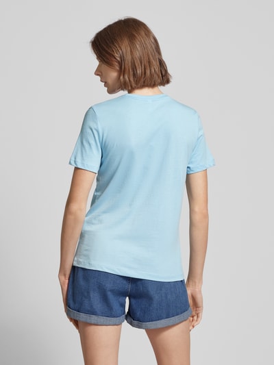Only T-Shirt mit Paillettenbesatz Modell 'KITA' Hellblau 5