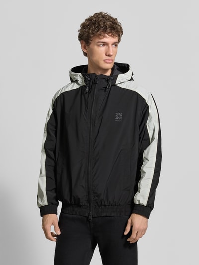 HUGO Regular Fit Jacke mit Kapuze Modell 'BAVO2621' Black 4