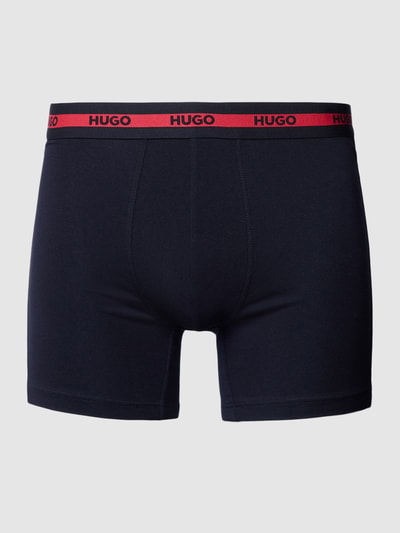 HUGO Boxershorts mit elastischem Logo-Bund im 3er-Pack Black 1