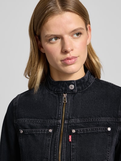 Levi's® Kort jeansjack met borstzakken, model 'MOTO TRUCKER' Donkerblauw - 3