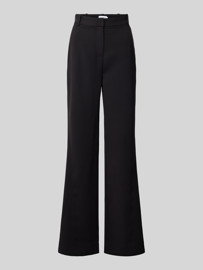 Calvin Klein Womenswear Wide leg stoffen broek met riemlussen Zwart - 2