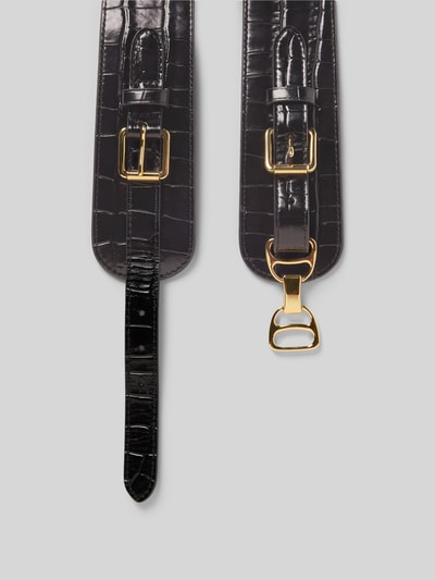 Lauren Ralph Lauren Pasek ze sprzączką Czarny 3