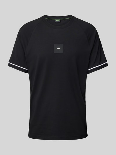 BOSS Green T-Shirt mit Label-Detail Black 2