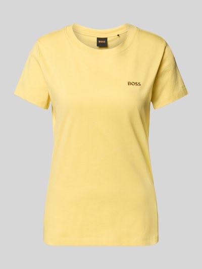 BOSS Orange T-Shirt mit Label-Stitching Modell 'Esogo' GELB 2