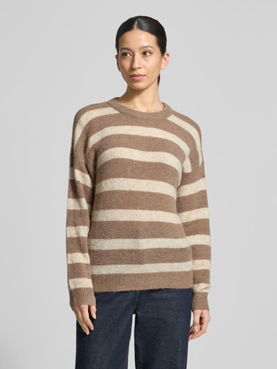 MSCH Copenhagen Strickpullover mit Woll-Anteil Modell 'Festina Hope' Taupe 4