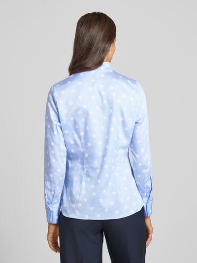 ETERNA Slim fit overhemdblouse met opstaande kraag Lichtblauw - 5