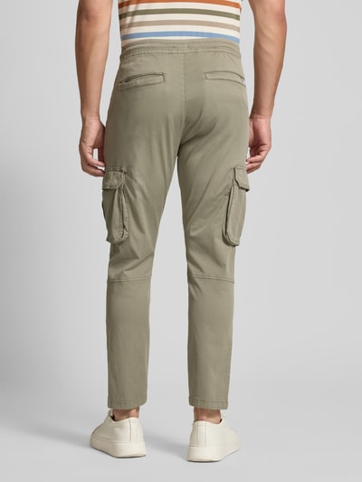 Lindbergh Cargobroek met elastische band Kaki - 5