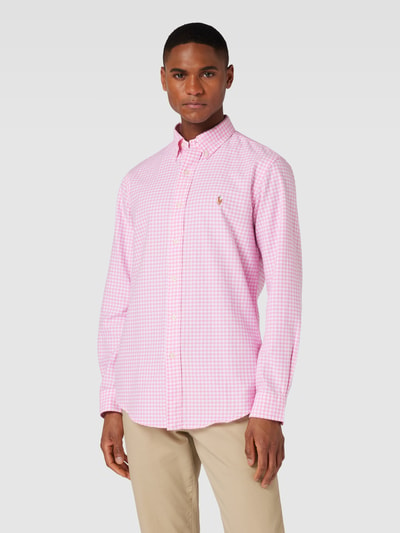 Polo Ralph Lauren Koszula casualowa z listwą guzikową na całej długości i wzorem w kratkę vichy Różowy 4