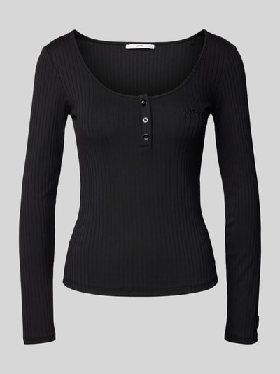 Guess Longsleeve mit U-Boot-Ausschnitt Black 2