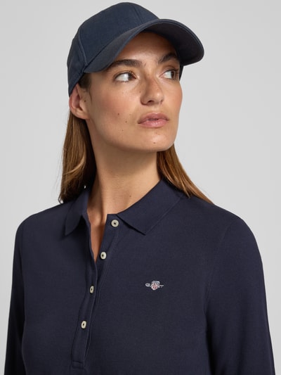 Gant Longsleeve mit Umlegekragen Marine 3