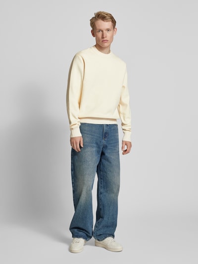 Jack & Jones Gebreide pullover met labelprint, model 'VESTERBRO' Offwhite - 1