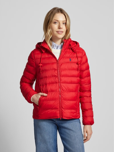 Polo Ralph Lauren Steppjacke mit Reißverschlusstaschen Rot 4