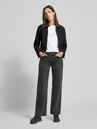 JOOP! T-shirt met logo en siersteentjes, model 'Tesia' Wit - 1