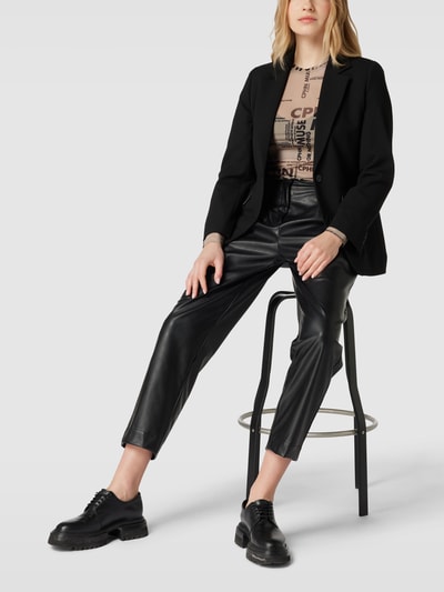 Copenhagen Muse T-shirt met labelprint, model 'CORA' Kaki - 1