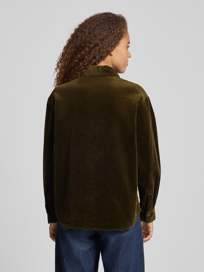 Marc O'Polo Denim Relaxed Fit Hemdbluse aus Baumwoll-Mix Oliv 5