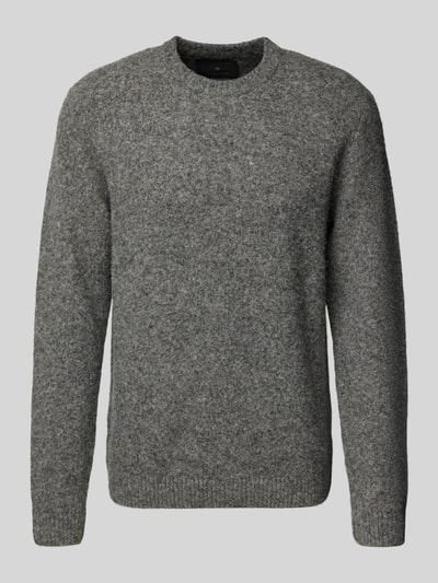 Jack & Jones Premium Gebreide pullover met ribboorden, model 'BLASIMON' Middengrijs gemêleerd - 2