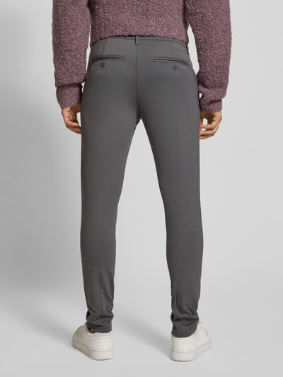 Only & Sons Slim fit chino van viscosemix, model 'MARK' Middengrijs - 5