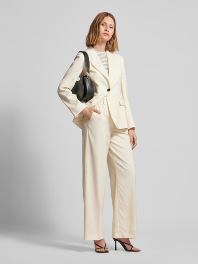 Weekend Max Mara Blazer met paspelzak op de borst, model 'LAMINE' Offwhite - 1