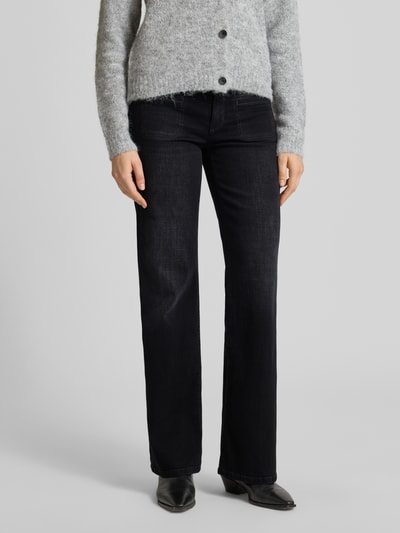 Cambio Jeans met steekzakken, model 'TESS' Zwart - 4