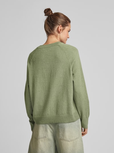 Marc O'Polo Denim Gebreide pullover met ronde hals Rietgroen - 5