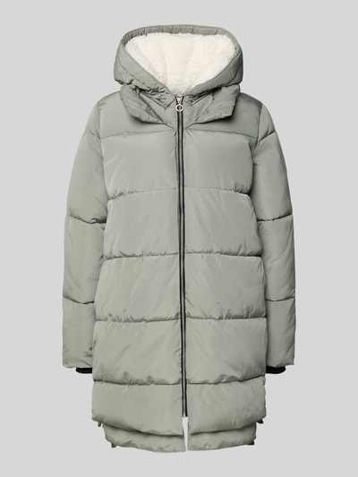 Only Płaszcz pikowany o kroju regular fit z kapturem model ‘KELLY’ Trzcinowy 2