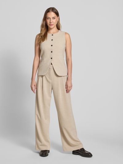 MSCH Copenhagen Gilet met ronde hals, model 'Mirabelle Michelle' Beige - 1