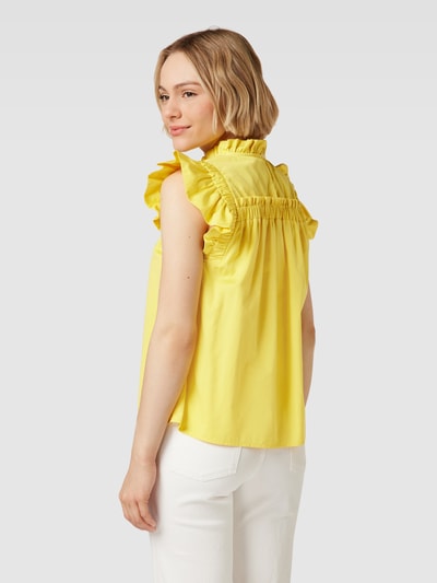 tonno & panna Blouse met volantmouwen, model 'Roswita' Geel - 5