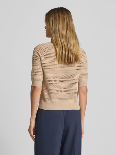 Christian Berg Woman Selection Sweter z dzianiny z okrągłym dekoltem Piaskowy 5