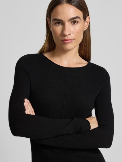 Christian Berg Woman Gebreide pullover van puur kasjmier Zwart - 3