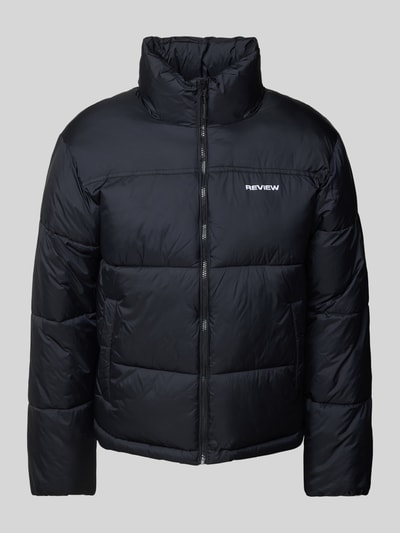 REVIEW Steppjacke mit Stehkragen Black 1